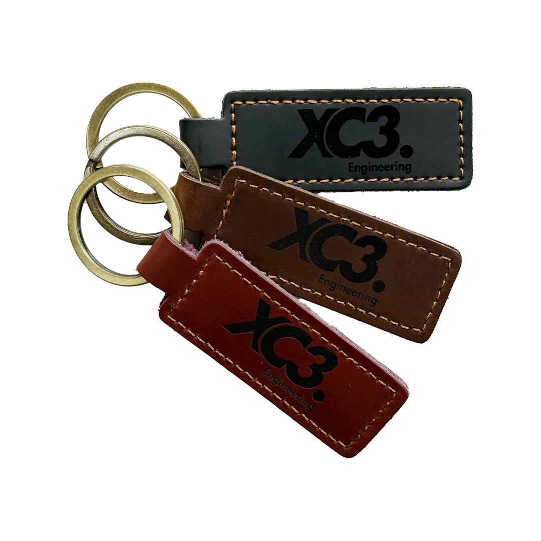 XC3 Engineering Leather Keyring