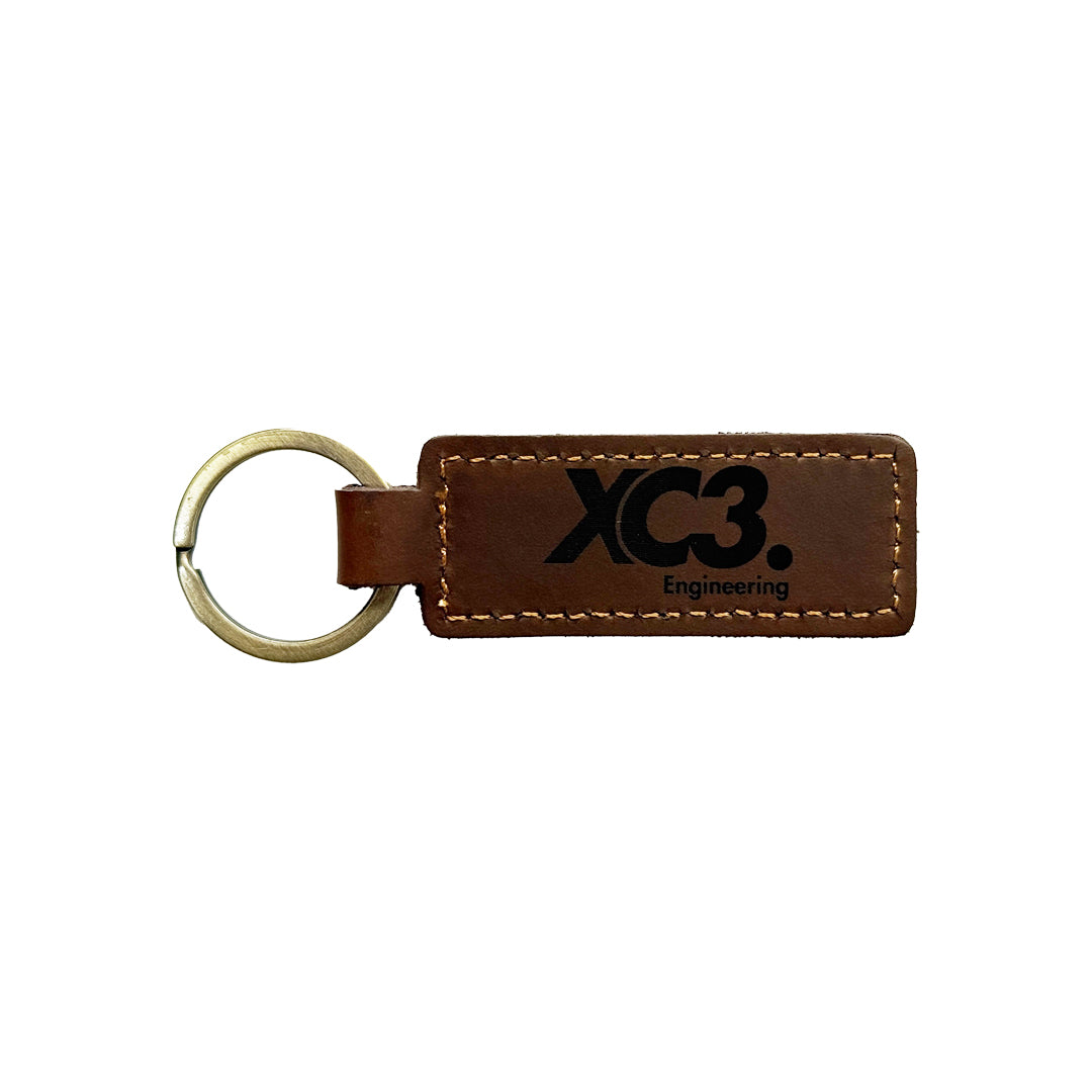XC3 Engineering Leather Keyring