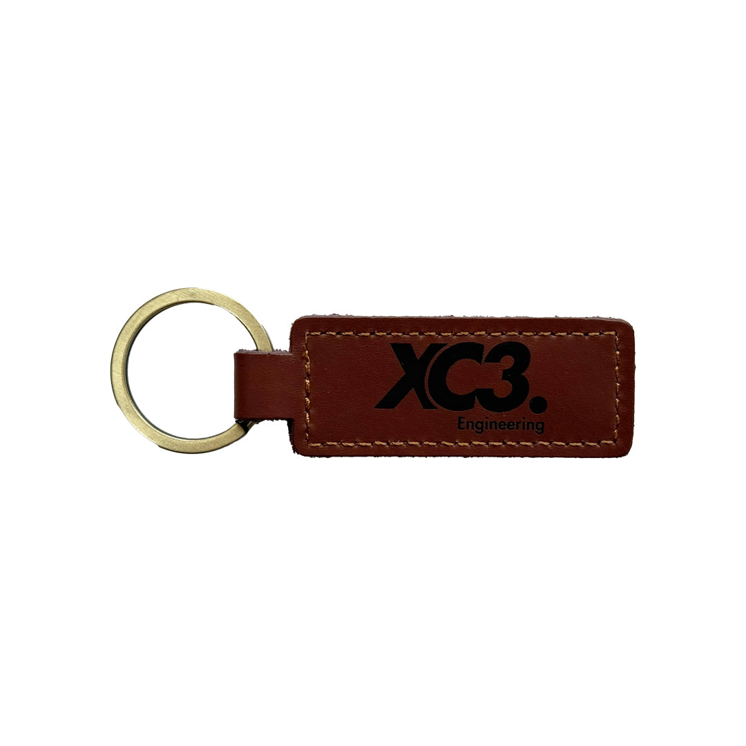 XC3 Engineering Leather Keyring