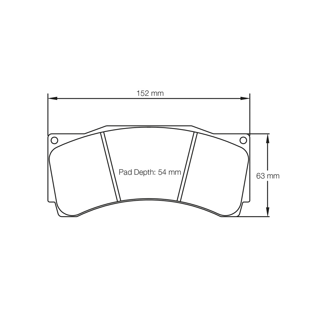 Pagid Racing RSL 29 Brake Pads 25mm Thickness for AP Racing CP9668 D54