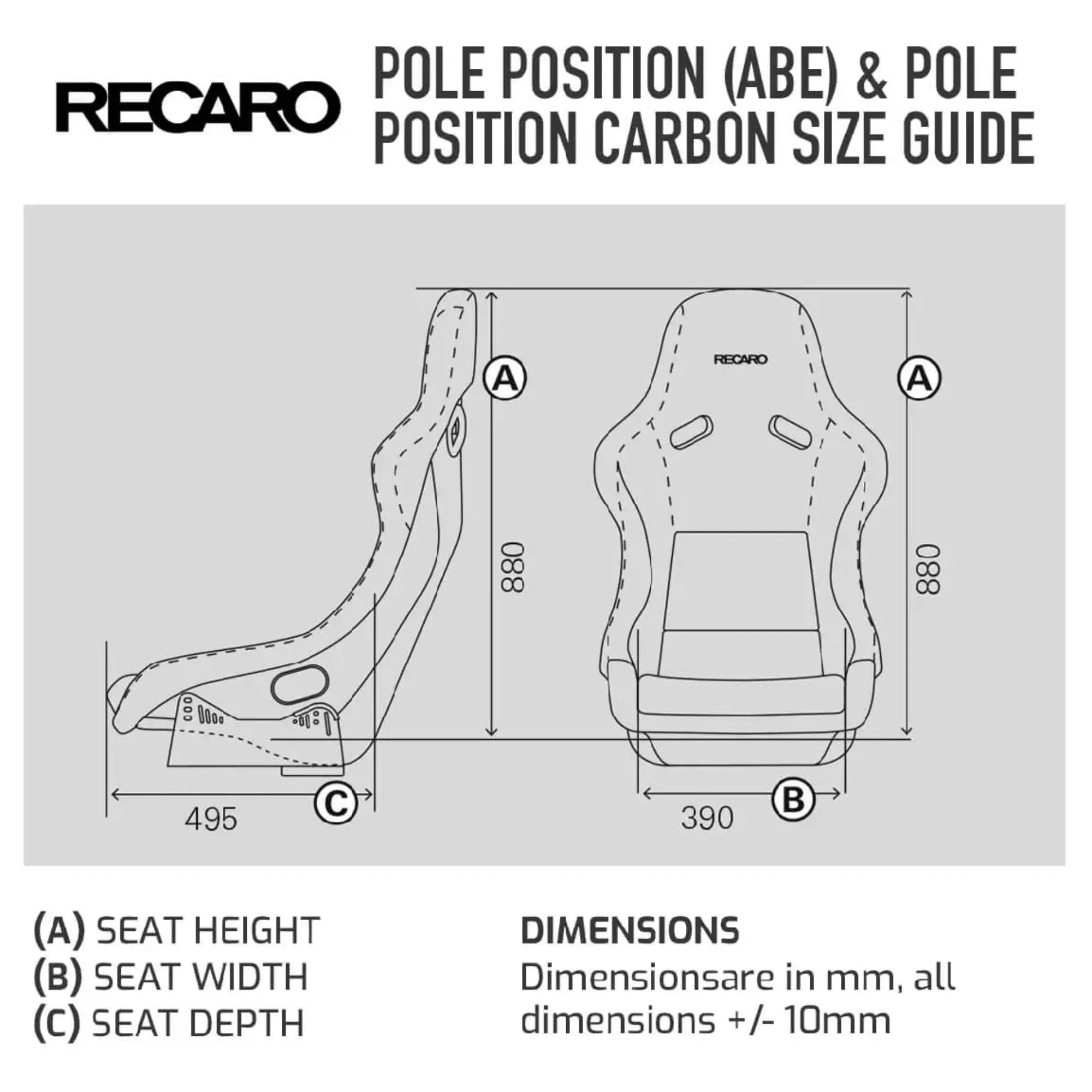 Recaro Pole Position ABE Fixed Bucket Seat